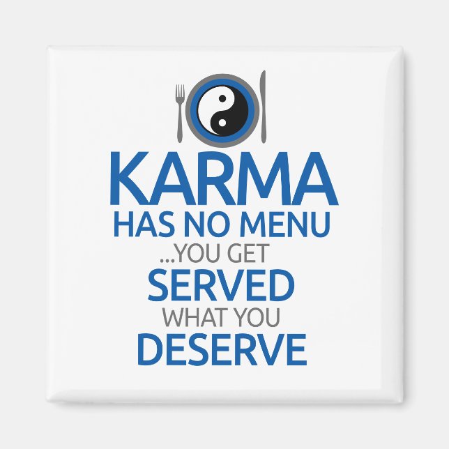 Íman Karma Não Tem Menu... Gráfico Yin Yang (Frente)