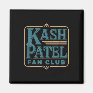 Íman Kash Patel Fan Club Vintage Logotipo Presidente Tr