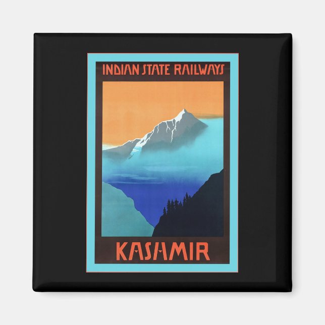 Íman Kashmir ~ Viagens vintage (Frente)