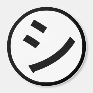 Íman Katakana Emoji de sorriso/Emoticon de Shi Kana do