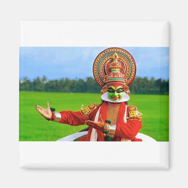 Íman Kathakali Dance Form Kerala, Índia (Frente)