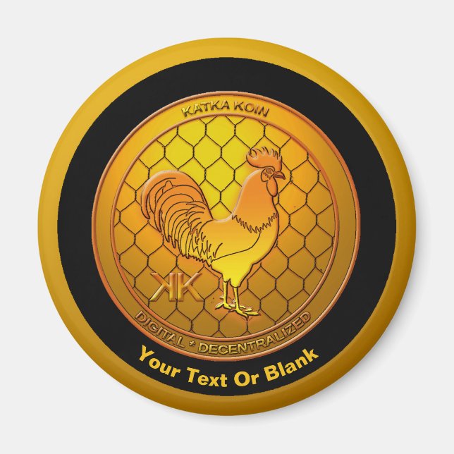 Íman KatkaKoin Cryptocurrency ICO (Frente)