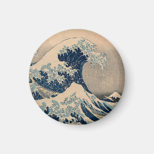 Íman Katsushika Hokusai. A onda do Excelente de Kanagaw