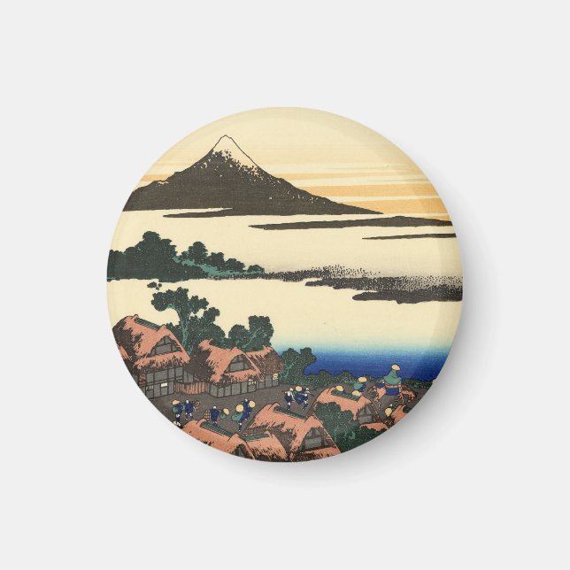 Íman Katsushika Hokusai Dawn na província de Kai (Frente)