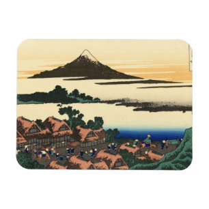 Íman Katsushika Hokusai Dawn na província de Kai