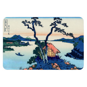 Íman Katsushika Hokusai - Lago Suwa na província de Shi