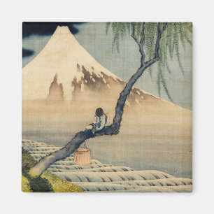 Íman Katsushika Hokusai - Menino Vivendo o Monte Fuji
