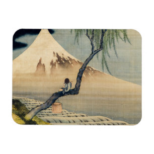 Íman Katsushika Hokusai - Menino Vivendo o Monte Fuji