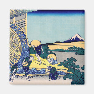 Íman Katsushika Hokusai - Moinho d’água em Onden