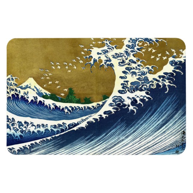 Íman Katsushika Hokusai - Onda Grande Colorida (Horizontal)