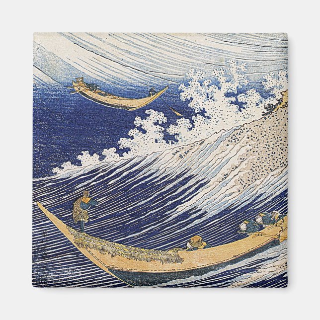 Íman Katsushika Hokusai. Ondas oceânicas (Frente)