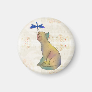 Íman Katze und blaue Libelle