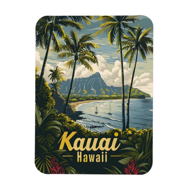 Íman Kauai Hawaii vintage (Vertical)