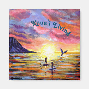 Íman Kauai Living Ocean Paddle Embarque Magnet