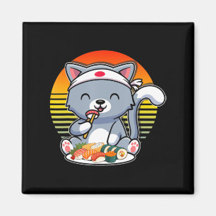 Íman Kawaii Anime Cat Otaku Japonês Sushi Gift Girls K