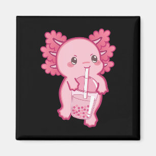 Íman Kawaii Axolotl Boba Bubble Tea Tea Girl Kids Japa