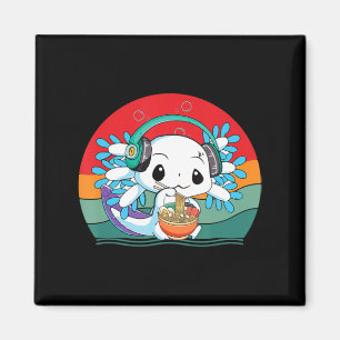 Íman Kawaii Axolotl Ramen Noddles Retro Vintage Anime J