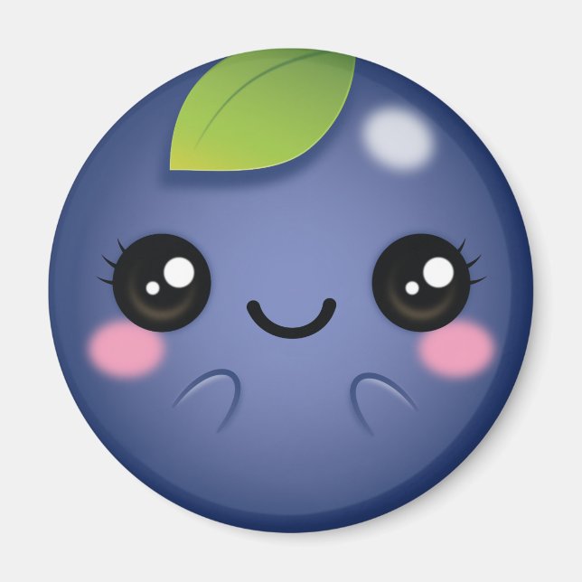 Íman Kawaii Blueberry (Frente)