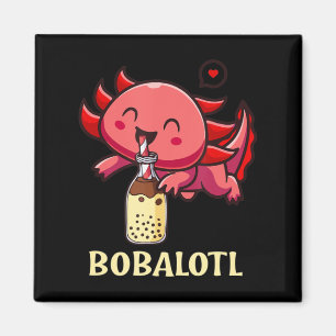 Íman Kawaii Bobalotl Axolotl Boba Tea Bubble milk Anime
