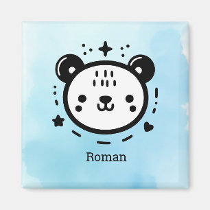 Íman Kawaii Bonitinho Urso Face - Kawaii - Arte de Linh
