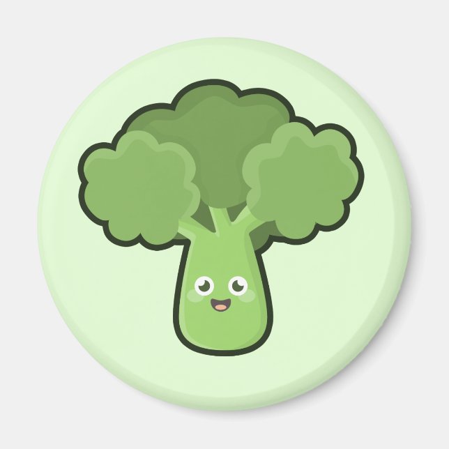 Íman Kawaii Broccoli (Frente)