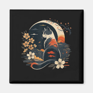 Íman Kawaii Cat Animes Japoneses Engraçados Artes Mulhe