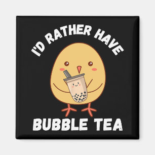 Íman Kawaii Cute Frango Bubble Tea Anime Japonês Bo