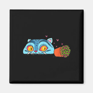 Íman Kawaii Demon Cat Engraçado Anime Otaku Japonês