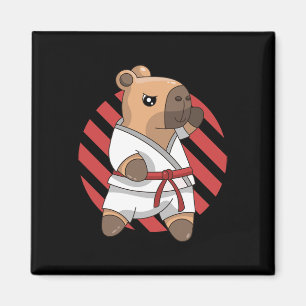 Íman Kawaii Funny Capyra Capy Karate Artes Marciais Kei