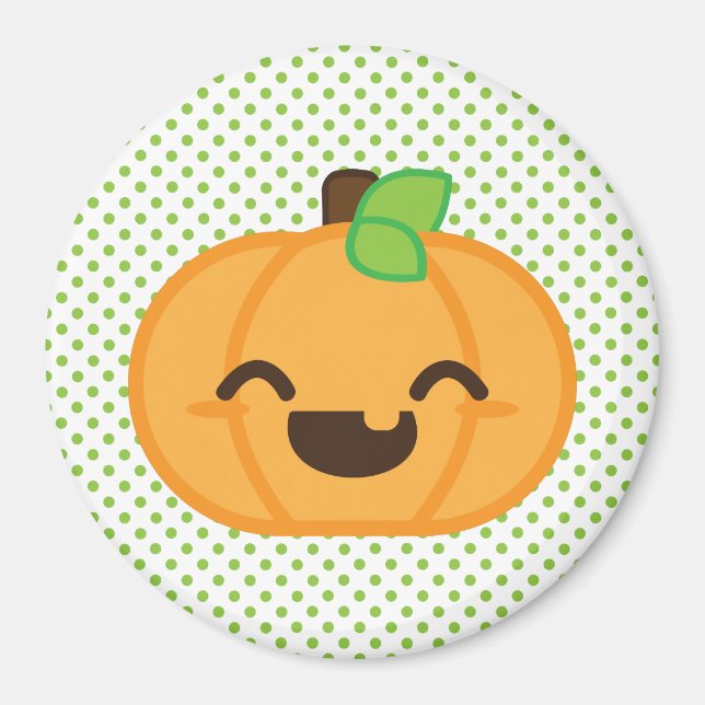 Íman Kawaii Jack O Lanterna Pumpkin Magnet (Frente)