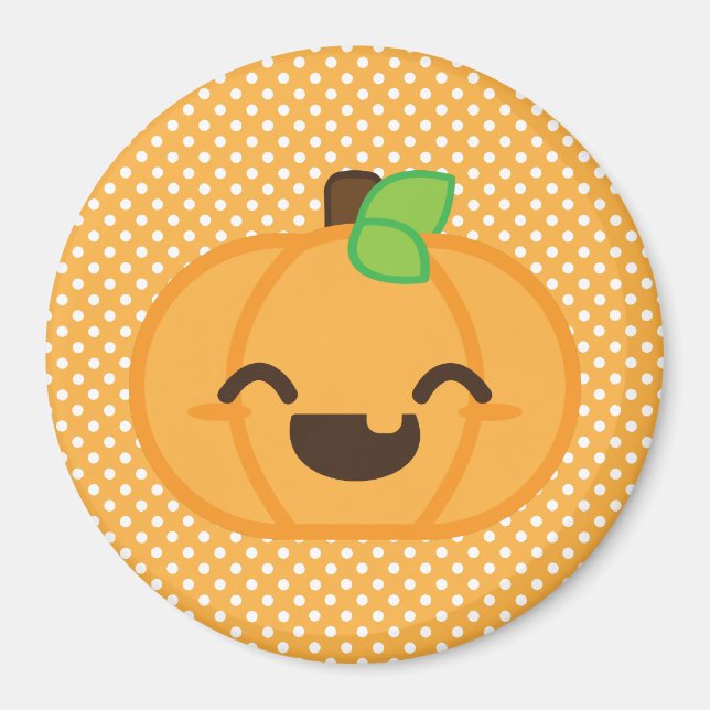 Íman Kawaii Jack O Lanterna Pumpkin Magnet (Frente)