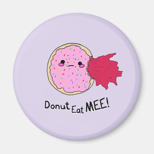 Íman Kawaii Jam Donut Coma-me (Frente)