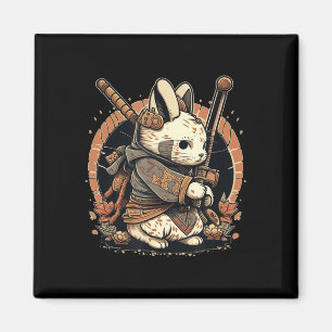 Íman Kawaii Japanese Style Samurai Bunny Anime