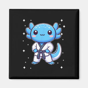 Íman Kawaii Karate Axolotl Artes Marciais
