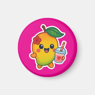 Íman Kawaii Mango - Fruta doce com Heart Smoothi