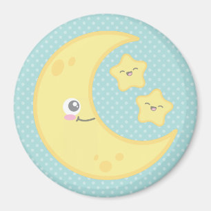 Íman Kawaii Moon e Stars Magnet