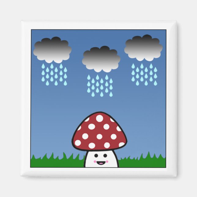 Íman Kawaii Mushroom Magnet (Frente)