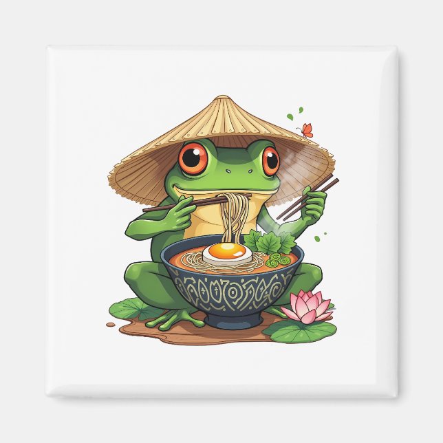 Íman Kawaii - Noodles de Sapo estético japonês (Frente)