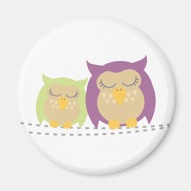 Íman Kawaii Owls Magnet (Frente)