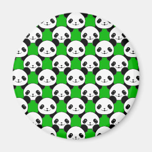 Íman Kawaii Panda Bear Pattern