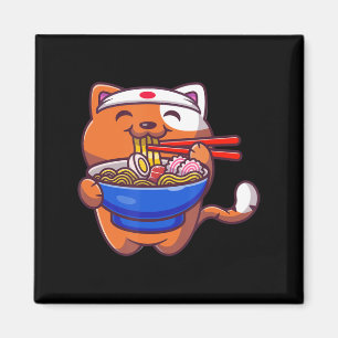 Íman Kawaii Ramen Cat Anime Comida Japonesa Adolescente