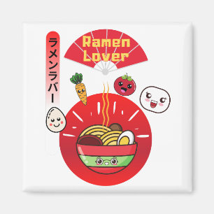 ÍMAN KAWAII RAMEN LOVER ESTILO DE COMIDA FELIZ