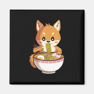 Íman Kawaii ramen shiba inu presente de amante de mac