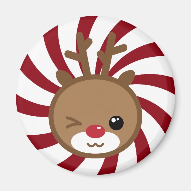 Íman Kawaii Reindeer Magnet (Frente)