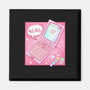 Íman Kawaii Retro 90s Telefone do Sacudir Japonês Y2K