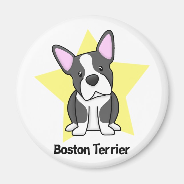 Íman Kawaii Star Boston Terrier (Frente)
