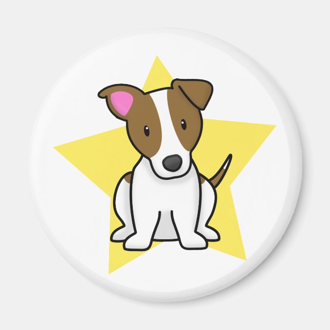 Íman Kawaii Star Jack Russell Terrier Magnet (Frente)