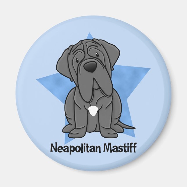 Íman Kawaii Star Neapolitan Mastiff (Frente)