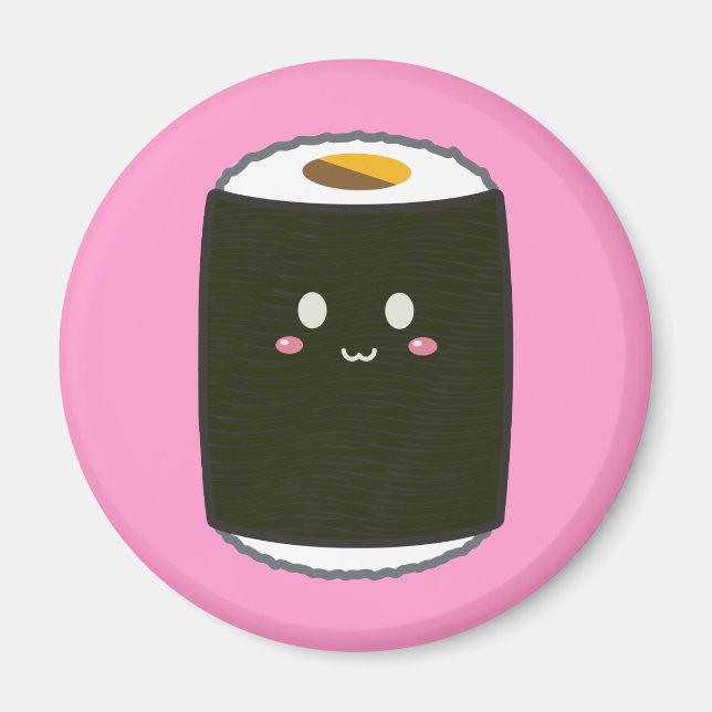 Íman Kawaii Sushi Roll (Frente)