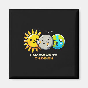 Íman Kawaii Total Solar Eclipse Lampasas Texas